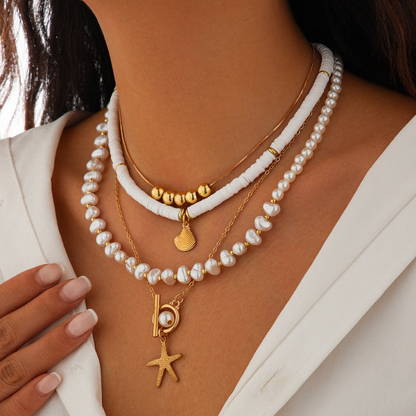 Boho Beach Holiday Layered Necklace