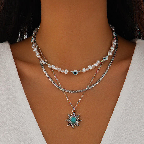 Boho Beach Holiday Layered Necklace