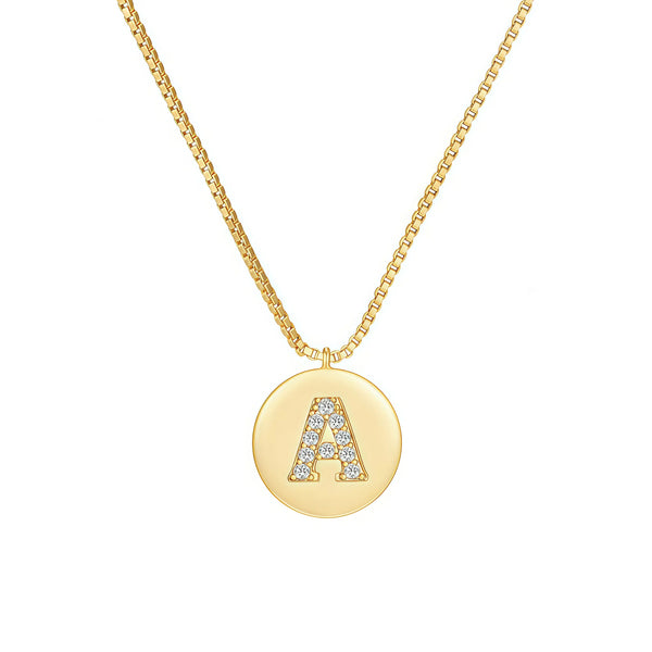 Dainty Initial Necklace – A–Z Letters