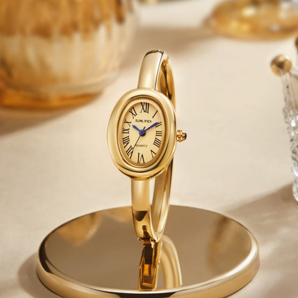 Elegant Oval Shaped Vintage Watch