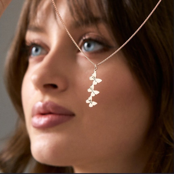Personalized Butterfly Name Necklace