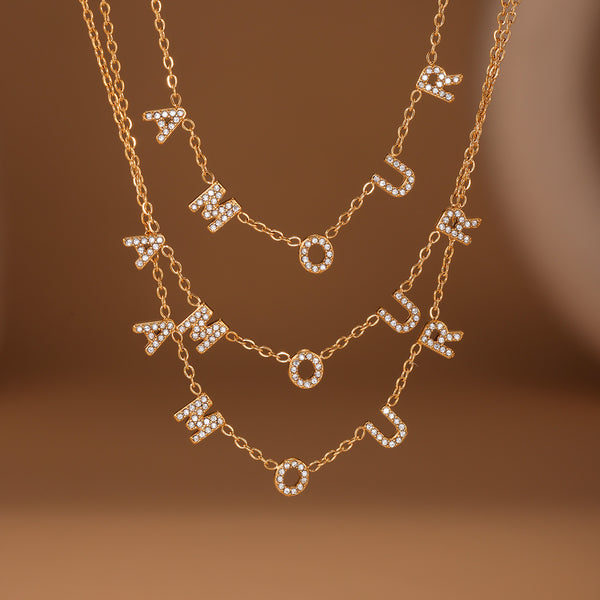 Personalized Letter Name Necklace