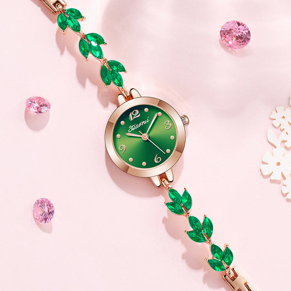 Crystal Leaf Watch – Everyday Water-Resistant