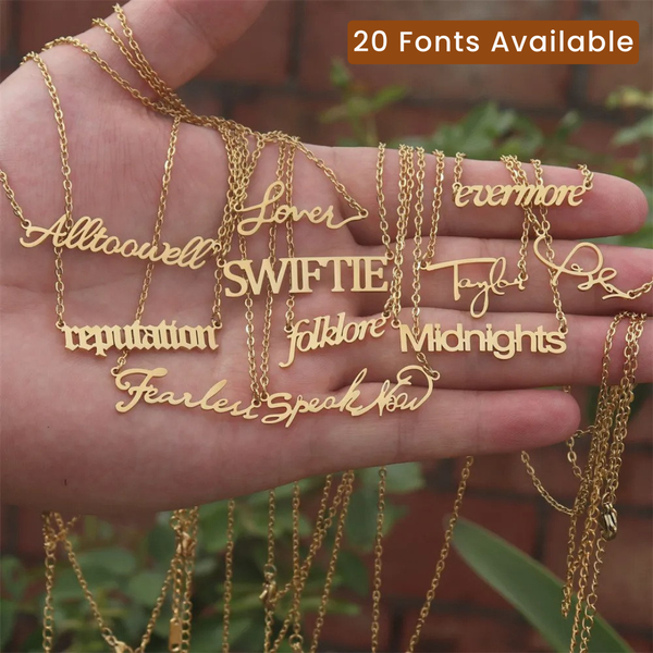 Personalized Name Necklace – 20 Fonts Available