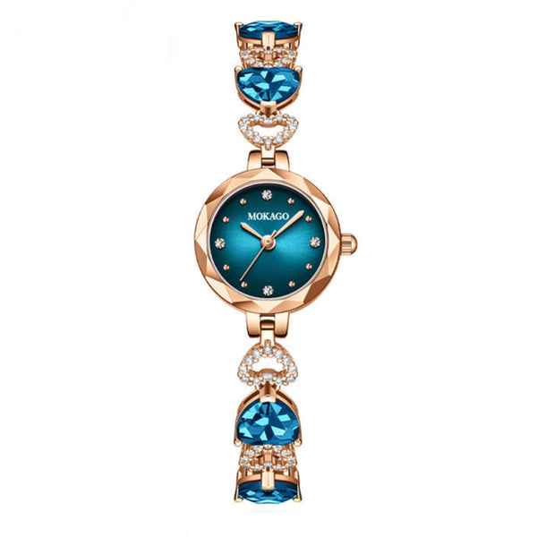 Ocean Heart Crystal Waterproof Watch