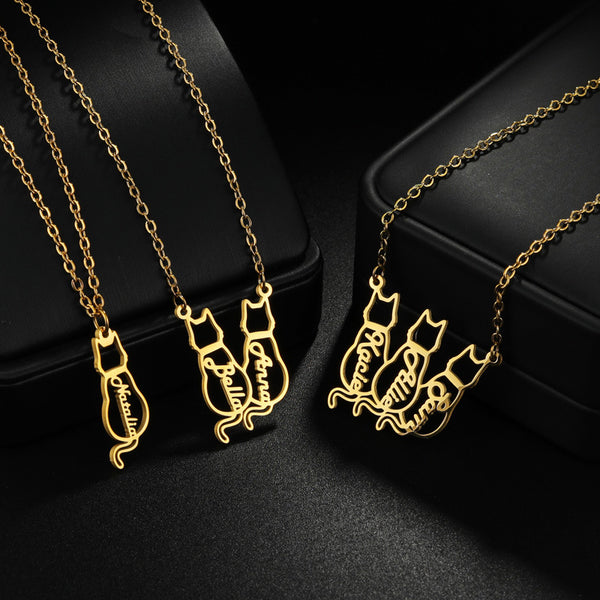 Personalized Cat Name Necklace