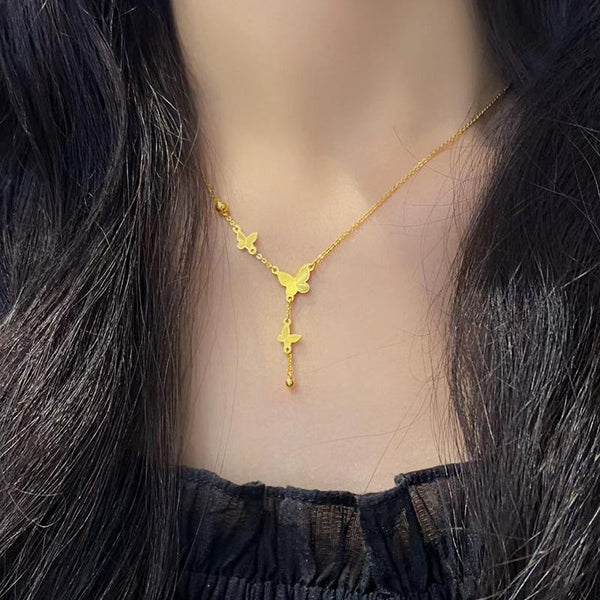 Simple Butterfly Waterproof Necklace